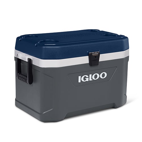 MaxCold Latitude 54qt Cooler, Carbonite/Aegean Sea