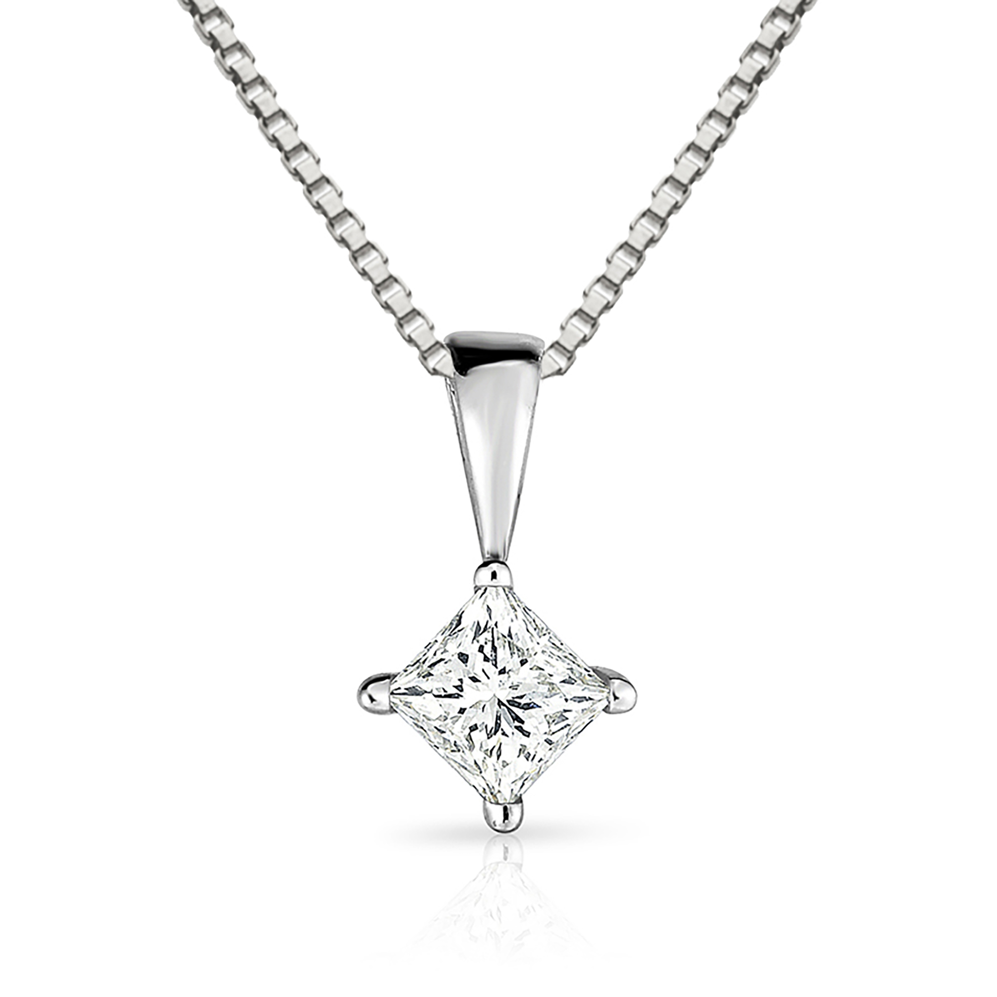 White Gold .25ct Diamond Necklace | Power Sales