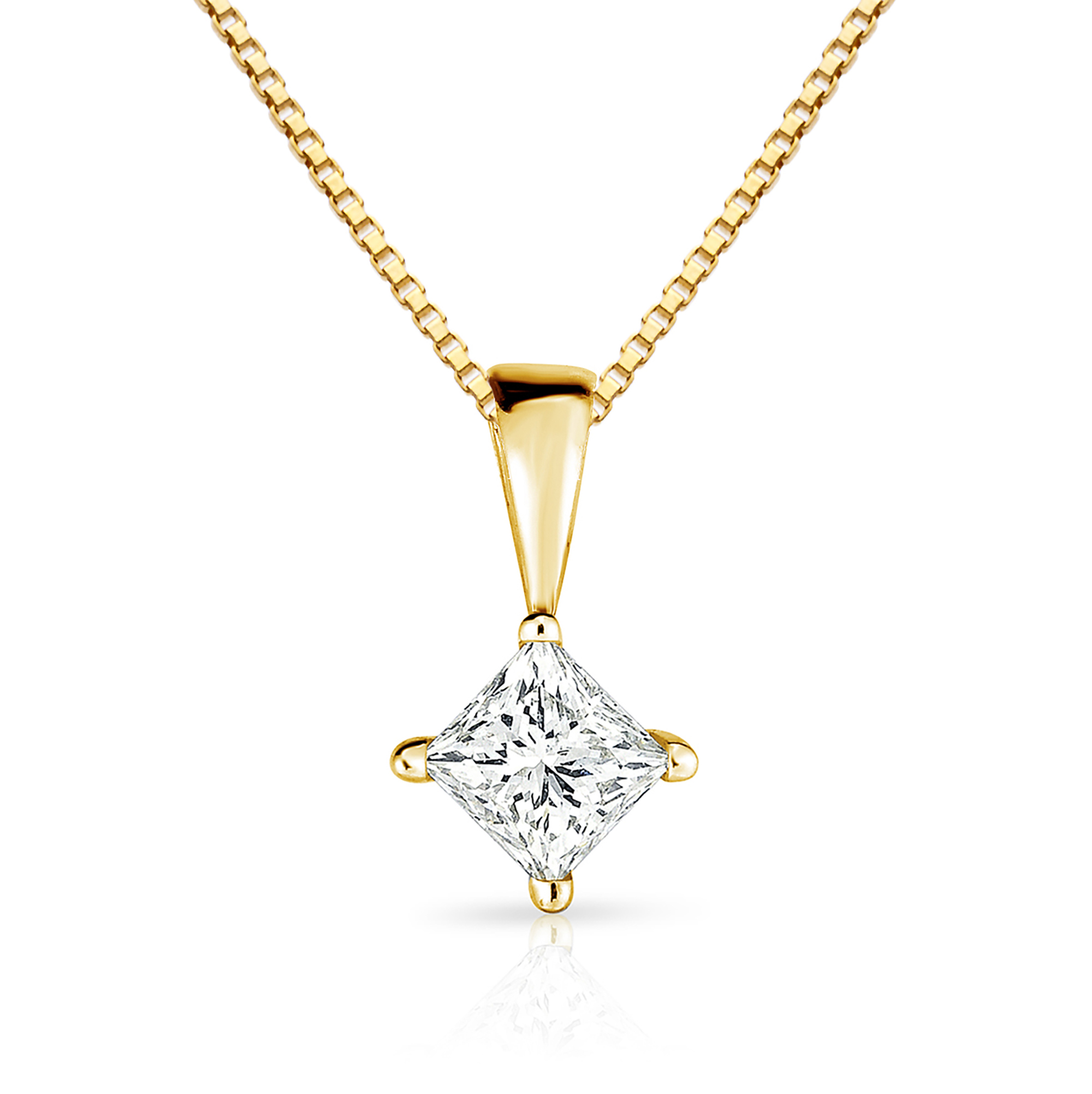Yellow Gold .25ct Diamond Necklace | Power Sales