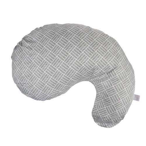 Boppy Cuddle Pillow w/ Removable Pillow Cover, Gray Basket Weave