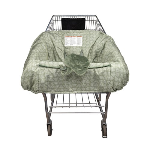 Boppy Shopping Cart Cover, Happy Green Leaf