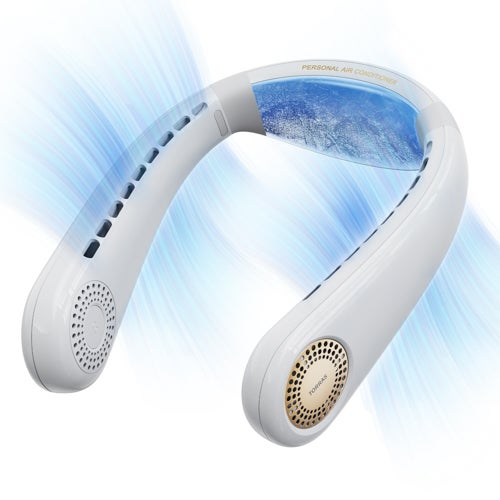 COOLiFY Air Wearable Neck Air Conditioner, White