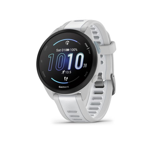 Forerunner 165 Running Smartwatch, Mist Gray/Whitestone