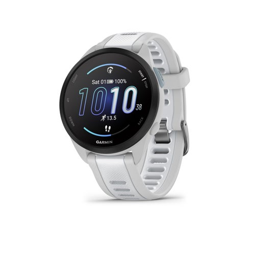 Forerunner 165 Music Running Smartwatch, Mist Gray/Whitestone