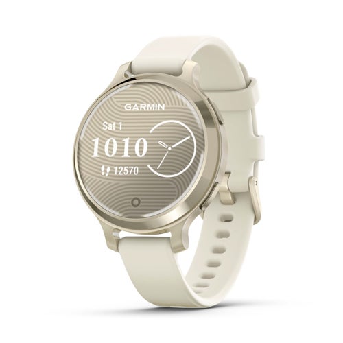 Lily 2 Active Smartwatch, Lunar Gold w/ Bone Silicone Band