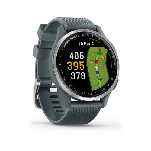 Approach S44 Golf Smartwatch, Silver/Twilight Silicone