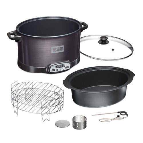 2-in-1 Indoor Smoker & Slow Cooker