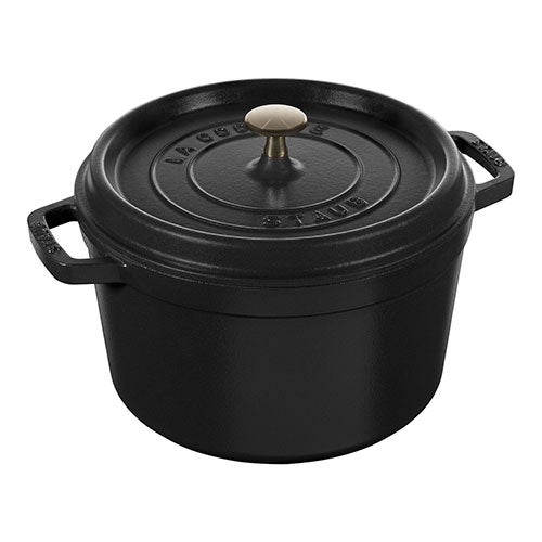 5qt Cast Iron Tall Dutch Oven, Matte Black