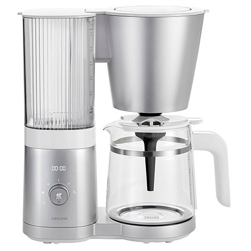 Enfinigy 12 Cup Drip Coffeemaker w/ Glass Carafe Silver