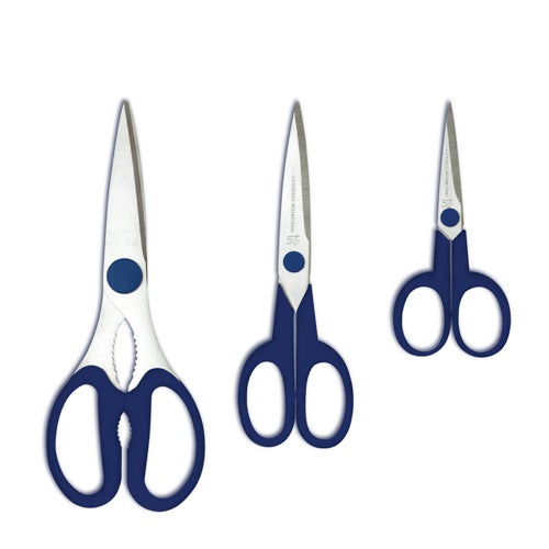 3pc Multi-Purpose Scissors Set, Blue