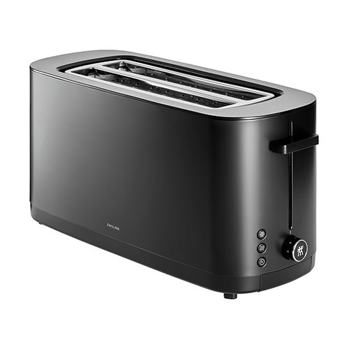 Enfinigy Long Slot 2 Slice Toaster, Black
