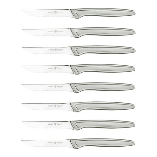 8pc Stainless Steel Serrated Steak Knife Set