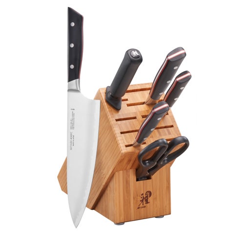 Evolution 7pc Knife Block Set, Natural