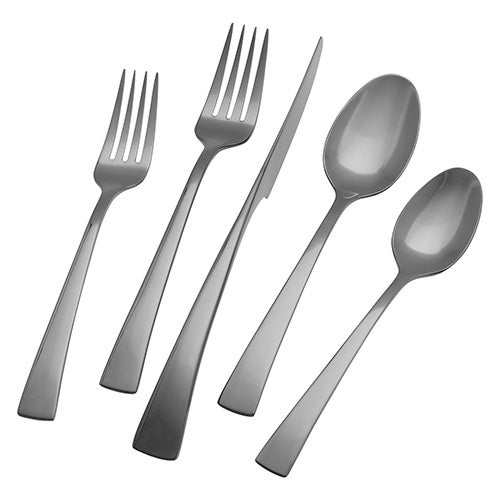 Bellasera Slate 20pc 18/10 Stainless Steel Flatware Set