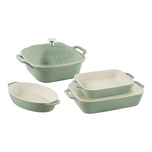 5pc Mixed Baking Dish Set, Eucalyptus