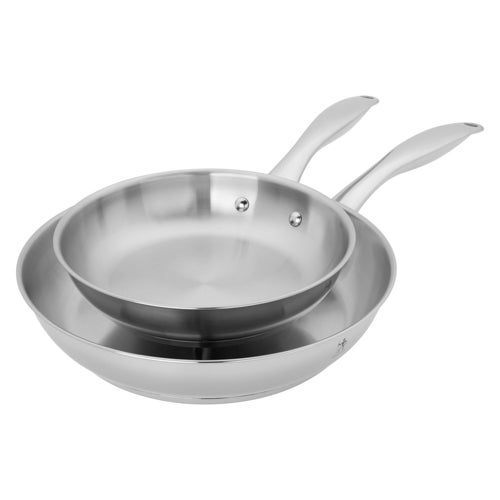 Aragon 2pc Stainless Steel Fry Pan Set