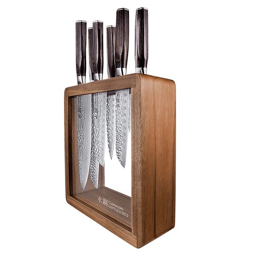 Damishiro Emperor Mokuzai 7pc Knife Block Set