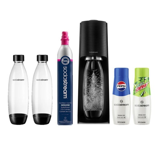 Terra Sparkling Water Maker Bundle, Black
