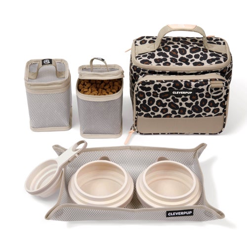 Bistro Box Dog Food Travel Kit - Small, Leopard
