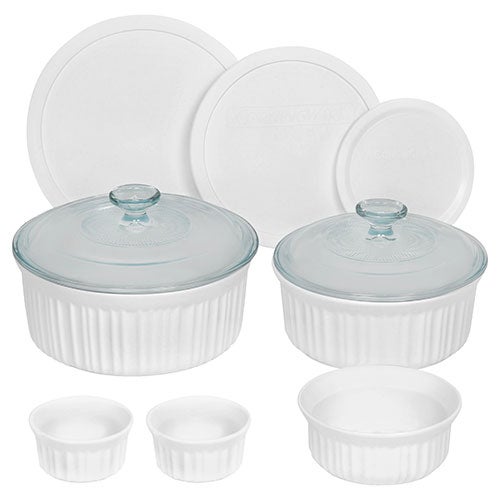 French White 10pc Bakeware Set