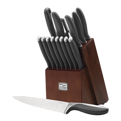 Avondale 16pc Knife Black Set