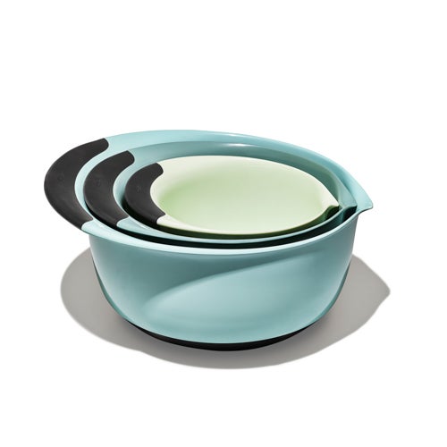 Good Grips 3pc Mixing Bowl Set, Cadet Blue/Tower Gray/Jade
