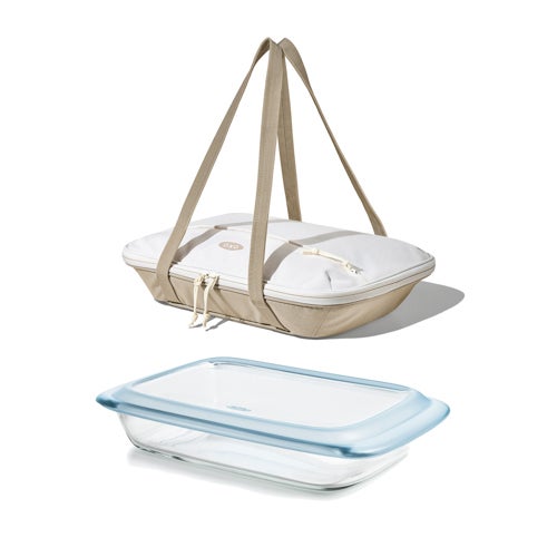 Good Grips Glass Baking Dish w/ Insulated Carrier