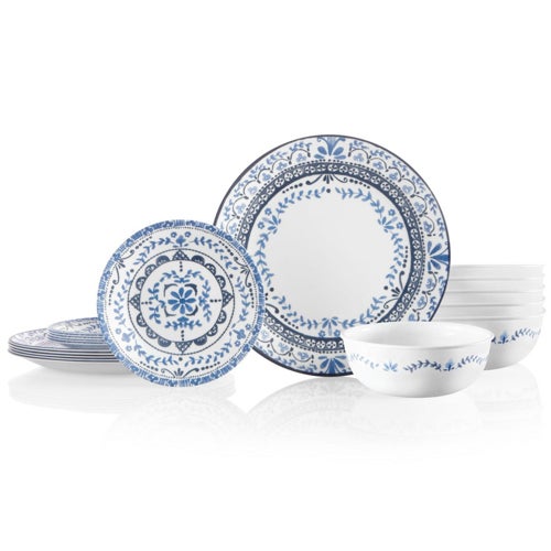 Portofino 18pc Dinnerware Set, Service for 6