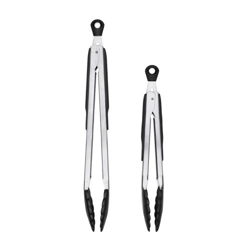 Good Grips 2pc Tongs with Nylon Heads Set