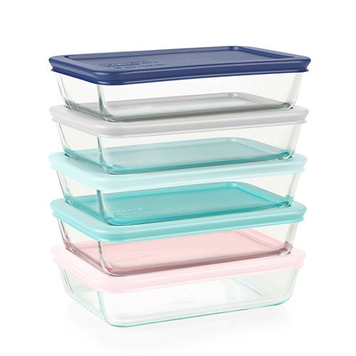 10pc Simply Store Rectangular Glass Storage Set