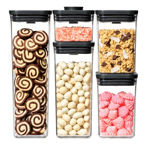 Good Grips 5pc POP Container Set, Matte Black
