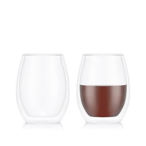 2pc SKAL Double Wall Red Wine Glasses