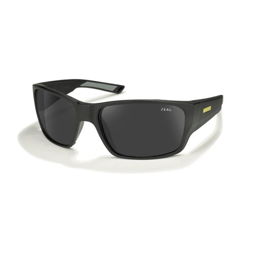 Bucktail Polarized Sunglasses, Matte Black w/ Dark Gray Lens