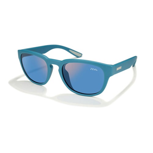 Cirrus Polarized Sunglasses, Matte Azure w/ Horizon Blue Lens