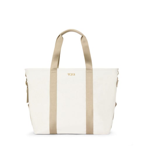Sport Essential Large East/West Tote Off White/Tan