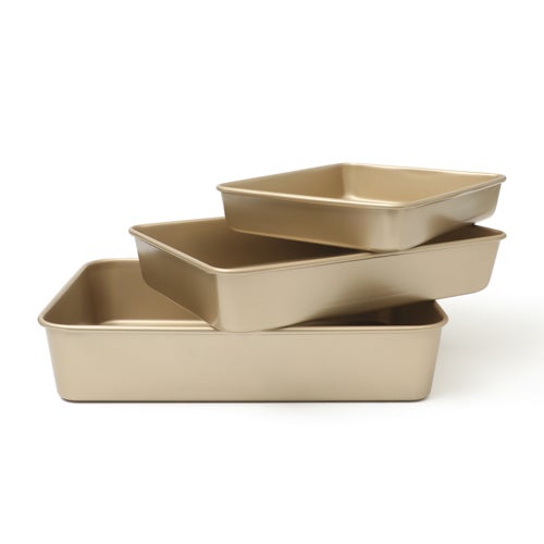 3pc Gallen Bake Pan Set, Champagne