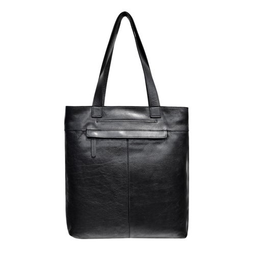 Larkspur Leather Tote, Black