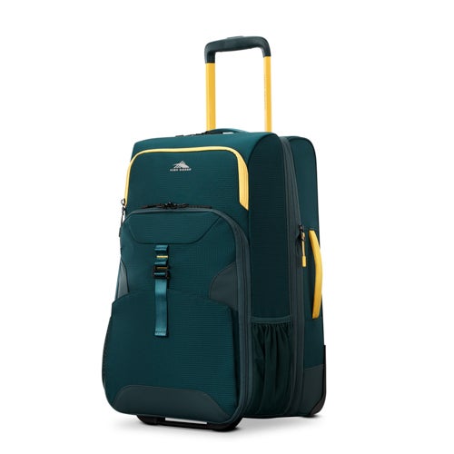Hi-Life Carry-On Wheeled Duffel, Green/Yellow