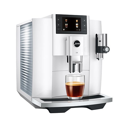 E8 Automatic Coffee Machine, White