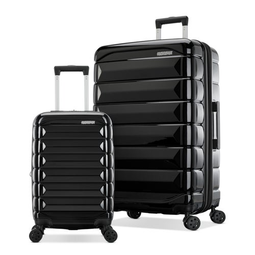Kontour 2pc Hardside Spinner Set - Carry-On/Large, Black