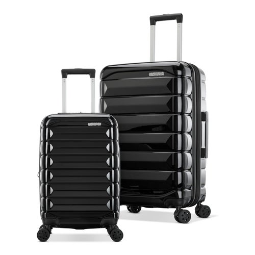 Kontour 2pc Hardside Spinner Set - Carry-On/Medium, Black