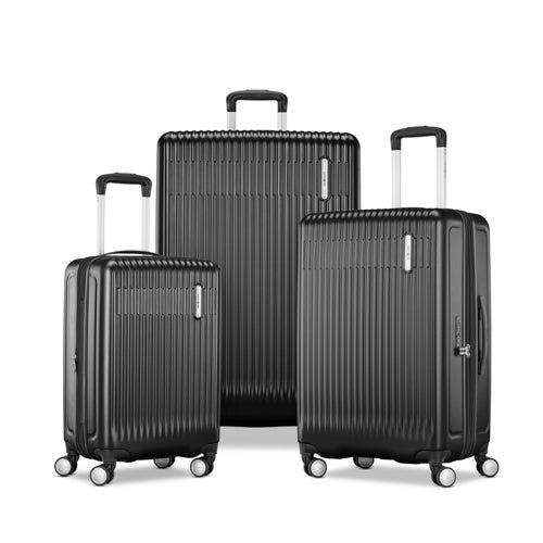 Opto 4 3pc Hardside Spinner Set, Asphalt Black