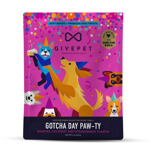 Gotcha Day Paw-ty Soft-Baked Dog Treats - 6oz Bag