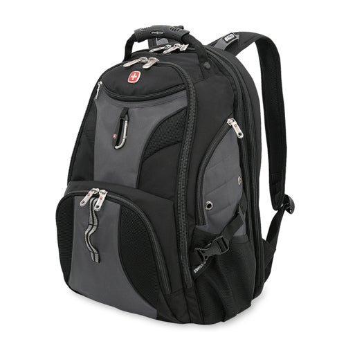 1900 ScanSmart Laptop Backpack, Dark Gray/Black