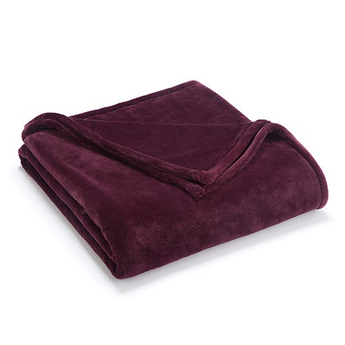 Sheared Faux Mink Blanket - Full/Queen, Fig