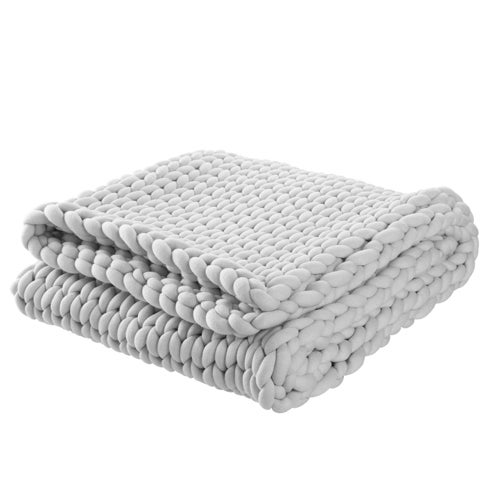 9lb Weighted Knit Blanket, Gray