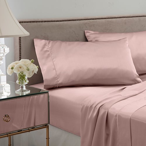 Satin Sheet Set - Queen, Rose Gold