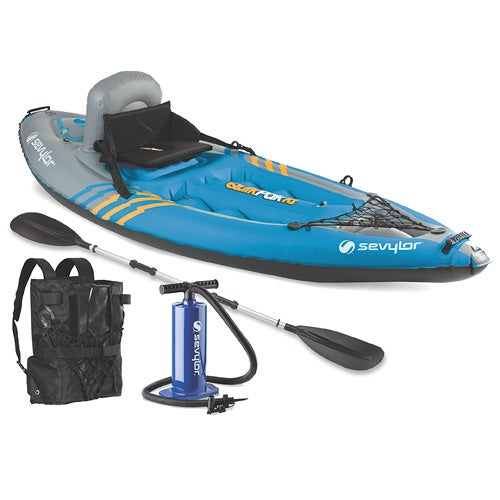 QuikPak 1 Person Sit-On-Top Kayak w/ Pump/Paddle