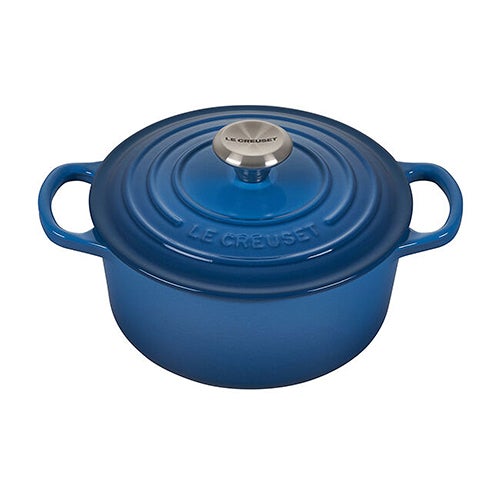 2qt Signature Cast Iron Round Dutch Oven, Marseille