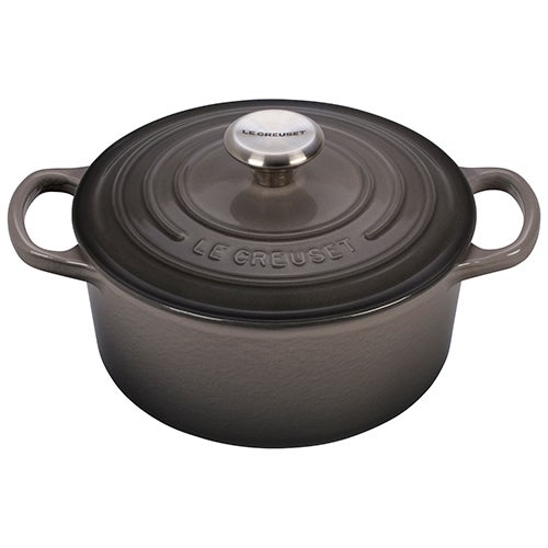 2qt Signature Cast Iron Round Dutch Oven, Oyster | Power Sales